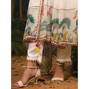 Elegante Salwar Kameez de Algodón para Fiestas, Talla XL, Top y Pantalón con Dupatta, Ropa de Fiesta - Product Image 2