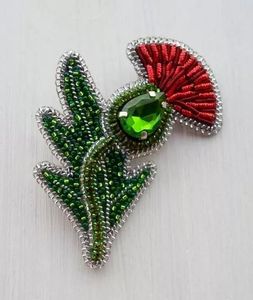 Broche Bordado a Mano con Cuentas, Pin de Moda de Lujo para Abrigo, Blazer y Bolso - Product Image 3