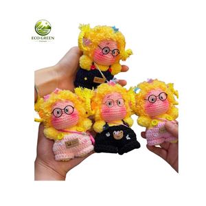 Muñecos de Ganchillo de Pareja de Cerdos, Juguete de Peluche Amigurumi, Set de Niña y Niño de 4-6 Años, Temática de Animales y Naturaleza, Juguete de Costura y Tejido - Product Image 5