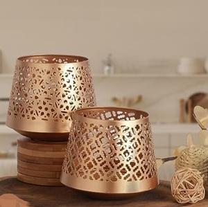Gold Plated Finishing Metal Votive Holder Classic Style Wedding & Dinner <b>Parties</b> <b>Decoration</b> <b>Tea</b> Light Candle Holder Usage - Product Image 2