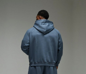 Sweat à capuche personnalisé vintage délavé, coupe oversize, couleur unie, pour l'automne, en coton, effet soleil délavé, streetwear, pull, fournisseur en gros OEM - Product Image 3