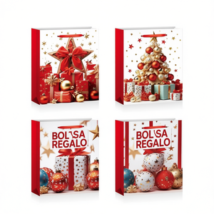 Sacchetto Regalo Natalizio 26*32*10 cm - Forniture per le Festività - Product Image 1