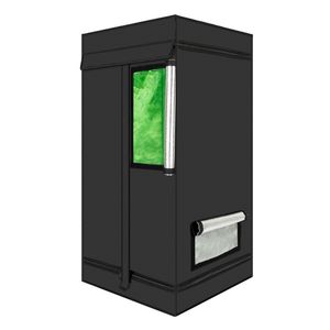 Tenda Idroponica LY per Coltivazione Domestica 60*60*120cm Smontabile Verde Nera con Finestra Pompa ABS Automatica per Irrigazione a Goccia Acquaponica - Product Image 1