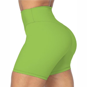 Shorts de sport d'été respirants et doux à taille haute pour femmes, personnalisables, grandes tailles, imprimés, pour le cyclisme et le yoga - Product Image 2