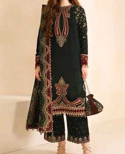 Traje de Fiesta Tradicional Pakistaní de Terciopelo de Alta Calidad para Mujer, Shalwar Kameez de 3 Piezas, MOQ Bajo 2026 - Product Image 5