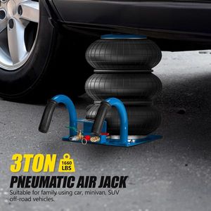 Martinetto Pneumatico in Acciaio da 3 Tonnellate, Sollevamento Rapido 3.5S, con Tre Sacche d'Aria, per Auto, Solleva fino a 15.75 Pollici - Product Image 5