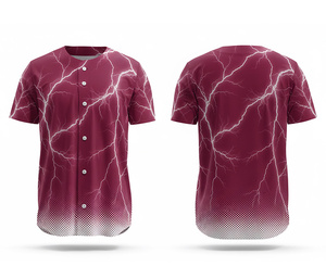 Fabricante de Uniformes de Béisbol Personalizados para Escuelas y Clubes, Jersey con Logotipo y Números Personalizados |   Base de Poliéster Transpirable - Product Image 5