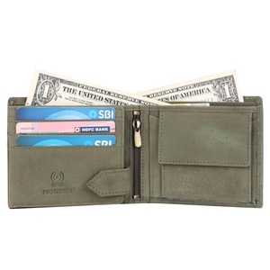 Top Demanded Durable Cowhide Leather Men's Purse with ID Window Coin Pocket and Card Slots for Daily Carry Available For Sale - Product Image 2