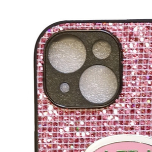 AKA Pink Rhinestone Phone Case for <b>iPhone</b> Sparkling Bling Crystal Protective Cover Luxury Fashion Mobile Accessory Shock - Product Image 5