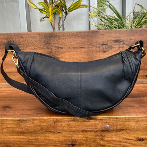 Sac sous le bras personnalisé Sacs à main en cuir véritable Sac à main de créateur pour femmes Sac à bandoulière de grande capacité en demi-lune à la mode pour femmes - Product Image 4