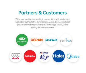 ชิป LED ยูวีบี ยูวีเอ กำลังสูง <span class=keywords><strong>DOWA</strong></span> 308/310/325/340 นาโนเมตร ยูวีลึก ปิดผนึกอย่างแน่นหนา ปรับความสว่างได้ 3535 SMD - Product Image 3