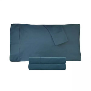 Wholesale 4-Piece Hotel & Home Linen Bedding Set Bed <b>Flat</b> <b>Fitted</b> <b>Sheets</b> Sets Custom Color - Product Image 2