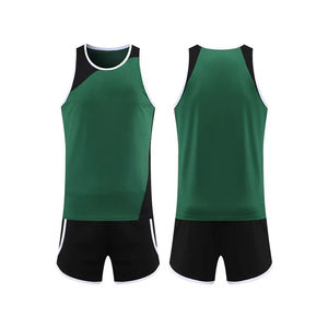Five b Custom Logo Printed Track Field Uniform for <b>Men</b> Sports Running Jersey Shorts Set Adults Wholesale Quick Dry Breathable - Product Image 1