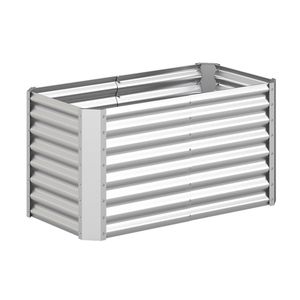Fioriera Rialzata in Acciaio Zincato 4x2x2 Piedi per Orto Esterno, Ideale per Verdure, Erbe e Fiori - Edifici da Giardino - Product Image 3