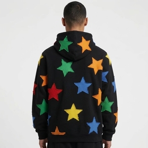 Manufacturer Custom <b>Cherry</b> Blossom Hoodie Oversized Heavyweight Quilted Lined Full Zip Jacket Unisex Sakura Streetwear Hoodies - Product Image 2