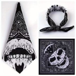 Pañuelo de Moda para Mujer, Elegante, con Estampado Floral, Pañuelo para la Cabeza de Seda y Satén, Pañuelos Modernos Personalizados - Product Image 4