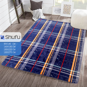 Tapis moderne gaufré en polyester de haute qualité fabriqué à la machine, motif abstrait doux et lisse Ensemble de tapis en mousse haute densité Shufu - Product Image 6