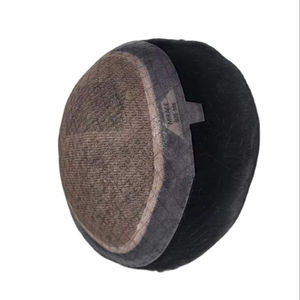 Perruque Taz Hair de haute qualité en cheveux Remy indiens, ondulée, pour hommes, avec base monofilament douce, système de toupet fabriqué au Bangladesh, ondulations profondes et lâches - Product Image 2