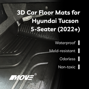 Alfombrillas antideslizantes para todo tipo de clima personalizadas de TPE Premium para Hyundai Tucson 2022 + alta calidad duradera hecha en Vietnam - Product Image 5