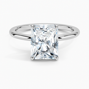 Anillo BOJ con Corte Radiante de 72 Puntas, Plata 925, Halo de Diamantes, Anillo Solitario con Piedra de 2 Quilates, Color D, Claridad VVS1, Moissanita Certificada GRA, Precio Bajo - Product Image 1
