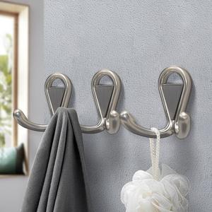 Crochets muraux industriels en métal robuste à double patte pour rangement de garage et chambre - Product Image 3