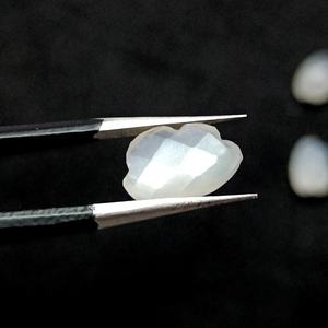 Piedras Preciosas de Piedra Lunar Blanca Natural Talladas a Mano en Forma de Nube, Cuentas de Cristal Briolette para Fabricación de Joyas, 12mm, Venta al por Mayor - Product Image 4
