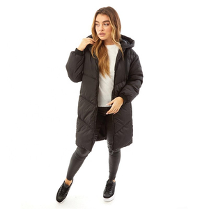 Manteau parka exclusif pour femmes avec capuche en fausse fourrure, matelassé, chaud, pour la saison hivernale, élégant, thermique, tendance, style puffer - Product Image 2
