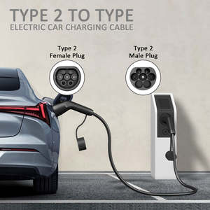 Câble de charge EV de type 2 de haute qualité, 5 m, type 2 vers type 2, pour véhicule électrique, hybride rechargeable, charge rapide, gaine en TPU - Product Image 3