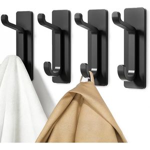 Paquete de 4 Ganchos Adhesivos para Puerta y Pared, para Abrigos y Toallas, Perchero Adhesivo - Product Image 1