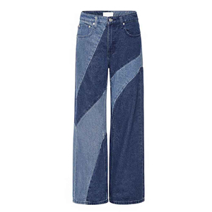Jean en denim décontracté personnalisé de la meilleure qualité 2026 pour femme – Respirant, élégant, déchiré, à lacets, bleu foncé, grandes tailles disponibles - Product Image 5