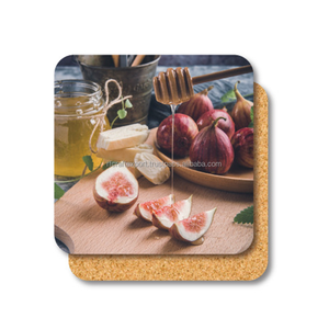 แผ่นรองไม้ทำจากไม้สำหรับทำกาแฟรูปแก้วชาทำจากไม้พิมพ์โลโก้ตามสั่งทำจากไม้กันน้ำทรงสี่เหลี่ยม MDF อินเดีย - Product Image 6