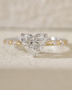 Anillo personalizable de diamante de laboratorio de oro amarillo blanco de 10K, 14K, 18K, certificado IGI, anillo de compromiso de diamante cultivado en laboratorio de joyería CVD - Product Image 4