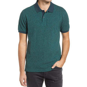 เสื้อโปโลลายเฉียงสำหรับผู้ชาย แขนสั้น ดีไซน์เรียบง่าย สวมใส่สบาย ทรงเข้ารูป ผ้าคอตตอนผสม เสื้อฤดูร้อน เสื้อผ้าผู้ชาย ทันสมัย เนื้อผ้านุ่ม - Product Image 2