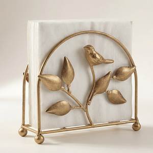 Premium Gold Metal Tissue Holder Decorative Napkin Stand Tabletop Organizer for Kitchen Dining Room Counter Home Hotel Décor - Product Image 3
