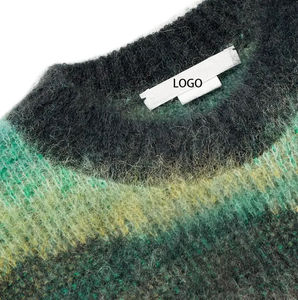 Nouvelle édition de pulls en tissu tricoté moelleux à manches longues, vêtements de mode pour l'extérieur, design personnalisé, pulls en mohair - Product Image 4