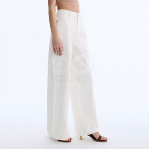 Pantalones Ligeros para Mujer, los Más Vendidos, Ropa Casual, Jeans de Pierna Ancha de Primera Calidad, Hechos en Pakistán - Product Image 2