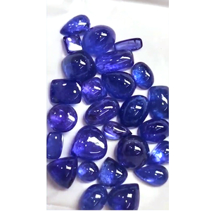 Lote de 27 Piezas de Tanzanita Natural de 8mm a 13mm, Corte Cojín Ovalado Pera Cabujón, 111 Quilates, Gemas Sueltas de Calidad Iroc Sales, US$311 - Product Image 2