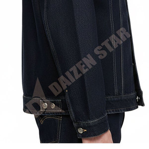 Men's Classic Denim Jacket Regular Fit Acid Wash Cotton Button Closure Casual Style Embroidery Logo Winter Wear Eco-Friendly - Product Image 5