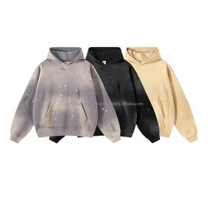 เสื้อมีฮู้ดพิมพ์ลายกราฟิก DTG เสื้อมีฮู้ดสำหรับผู้ชายแนวสตรีทเสื้อมีฮู้ดระบายน้ำหมึกจางๆ - Product Image 4