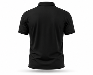 Polo personnalisé uni noir pour homme, séchage rapide, respirant, en polyester, pour le golf, uniforme d'entreprise, polo promotionnel avec logo personnalisé - Product Image 1