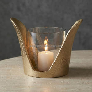 Antique Plated Modern Metal <b>Tealight</b> <b>Holder</b>- Custom Finish Candle Stand for Boutique Retailers & Gift Supplier - Product Image 6