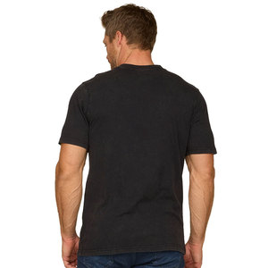 Camiseta Negra de Algodón de Corte Regular con Cuello Redondo, Camisetas Lisas de Algodón Jersey para Hombre, Camiseta de Manga Corta, Talla Grande - Product Image 2