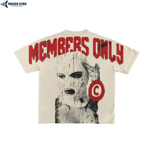 T-shirts à manches courtes pour hommes, mélange polyester/coton, écologiques, séchage rapide, respirants, coupe ample, impression sérigraphique, OEM, personnalisables - Product Image 3