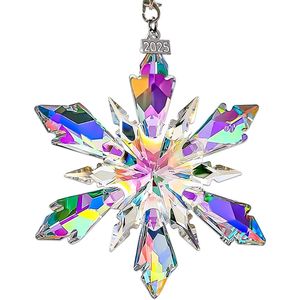 Edizione Annuale 2025: Ornamenti per Albero di Natale, Bellissimi Fiocchi di Neve Colorati, Stelle Decorative, Palline di Natale in Cristallo - Product Image 1