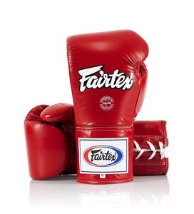ถุงมือชกมวย Fairtex แบบมืออาชีพ หนัง PU ปรับแต่งได้ ถุงมือคิกบ็อกซิ่งสำหรับฝึกซ้อม มวยไทย - Product Image 1