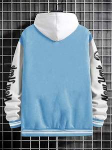 Chaqueta de Invierno Cálida y Cómoda para Hombre, Estilo Letterman, con Cuello Alto, Logotipo Frontal, Resistente al Viento, de Alta Calidad, Ecológica, de Secado Rápido y Transpirable - Product Image 3