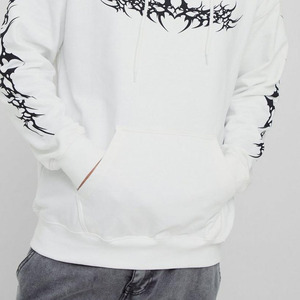 High Custom Regular Fit <b>Gothic</b> Graphic Fleece Winter <b>Hoodie</b> Men's 100% Cotton Quick Dry Breathable Latest Fashion Wholesale - Product Image 4