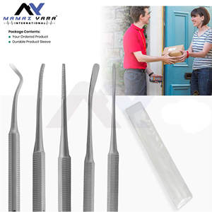 Kit de soin des ongles des pieds - Ensemble de 3 outils double-embout avec lime noire, nettoyeur d'ongles et rehausseur pour le nettoyage et le soin des ongles incarnés - Product Image 5