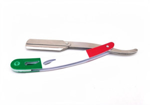 Mexican Flag Handle Barber Straight Cut Throat Shaving Razor Professional Salon <b>Swing</b> Lock Razor for Classic Wet Shaving - Product Image 6