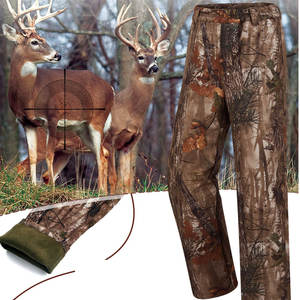 Pantalon de chasse unisexe en toile de haute qualité pour l'hiver, camouflage canard, poche avant, coupe-vent, anti-humidité, respirant - Product Image 3